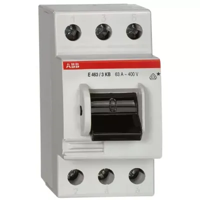 Zdjęcie produktu dla E463/3KB, Przełącznik, 3P, Biały, 250 V, 80 A, 10000 A