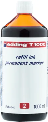 Produktbild von edding Nachfülltusche T1000 4-T1000002 1.000ml rot