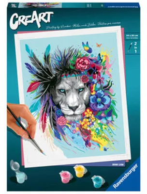 Obrázok produktu pre Ravensburger 20130, Obrazy v balení, Chlapec / dievča, Súprava farieb s číslami