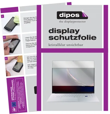Produktbild von 2x Schutzfolie für Samsung Galaxy Book Ion 15.6 Zoll klar Displayschutzfolie Folie Display Schutz dipos