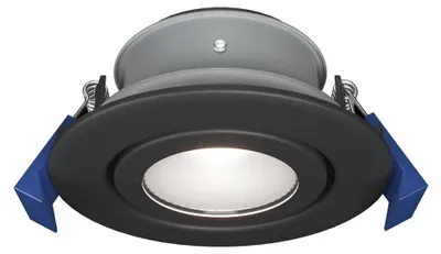 Produktbild von hoftronic LED Einbaustrahler 85mm GU10 IP65 Schwarz Rund Schwenkbar