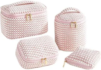 Productafbeelding van Omgoods - Set van 4 Draagbare Toilettassen voor Make-up