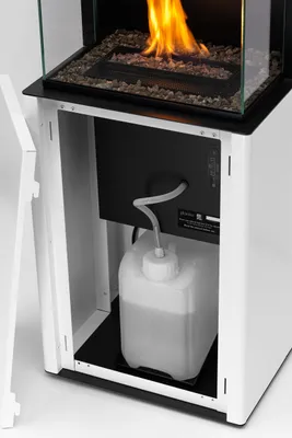Produktbild von Planika Arcticon Weiß – Automatischer Bioethanol-Kamin mit BEV-Technologie, freistehend, modernes Design