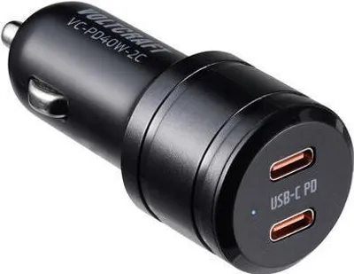 Obrázok produktu pre Voltcraft VC-PD40W-2C VC-13431420 USB-Ladegerät KFZ Ausgangsstrom max. 3 A 2 x USB-C USB
