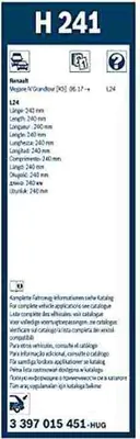 Obrázek produktu pro Stěrače zadního skla BOSCH 250 mm