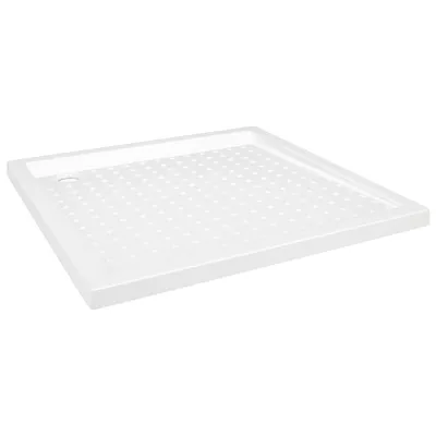Image de vidaXL Receveur de douche antidérapant blanc 90x90x4 cm ABS