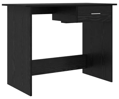 Produktbild von vidaXL Schreibtisch mit Speicher Schwarz Eichen-Optik 100 x 50 x 76 cm