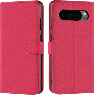 Produktbild von Conie Klapp Tasche für Google Pixel 9 Pro XL Kartenfach Rundumschutz Hülle in Pink