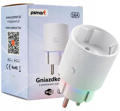 Produktbild von Tuya PSMART WiFi Steckdose 16A 3500W Energieverbrauch Timer LED