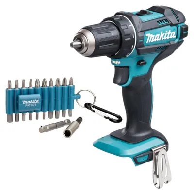 Produktbild von Makita DDF 482 Z Akku Bohrschrauber 18 V 62 Nm + 22 tlg. Bit Set - ohne Akku, ohne Ladegerät