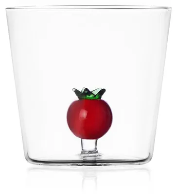 Tumbler Tomate 35 cl Borosilikatglas handgefertigt