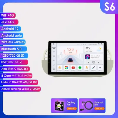 Zdjęcie produktu dla Radio samochodowe – 9-calowy ekran – system multimedialny – Android 13 – bezprzewodowe CarPlay