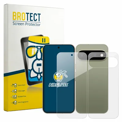 Produktbild von BROTECT Schutzglas für Google Pixel 11 Pro XL (Display+Rückseite) Schutzfolie Panzer Folie Glas Display Schutz klar