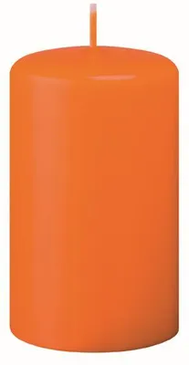 Produktbild von Flachkopf-Stumpenkerzen Mandarin 200 x Ø 60 mm, 4 Stück