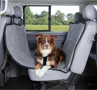 Image de Couverture de voiture - 145 x 160 cm - Gris clair/Noir - Imperméable