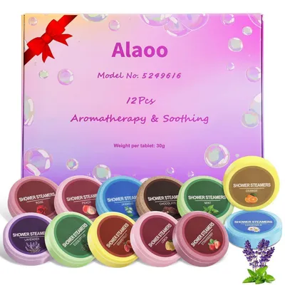 Produktbild von Badekugeln Geschenkset 12 Stück Badebomben mit ätherischen Ölen für Dusche