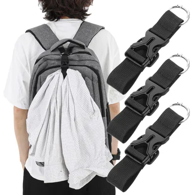 Immagine prodotto di 3 cinture per bagagli, cinghie regolabili per valigie, cinghie robuste per il trasporto durante i viaggi, complete di ganci ad anello, accessori per zaini
