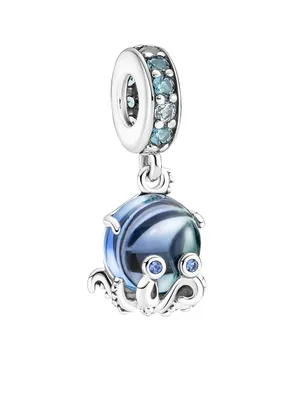 Produktbild von Pandora Charm Anhänger 791694C01 Murano Glass Cute Octopus Silber mixed Kristalle mixed Murano Glas