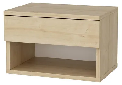 Obrázek produktu pro Noční stolek "Jamot" z dřeva - 45 x 29 x 32 cm - Béžová barva
