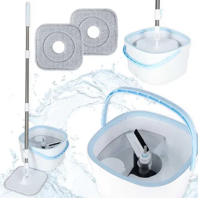 Productafbeelding van Rechthoekige platte roterende dweil Schone vuilwaterwringer