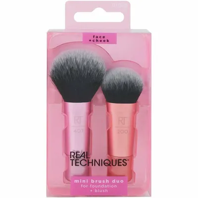 Zdjęcie produktu dla Set Real Techniques: Mini, Blush Brush, RT200 + Mini, Foundation Brush, RT407
