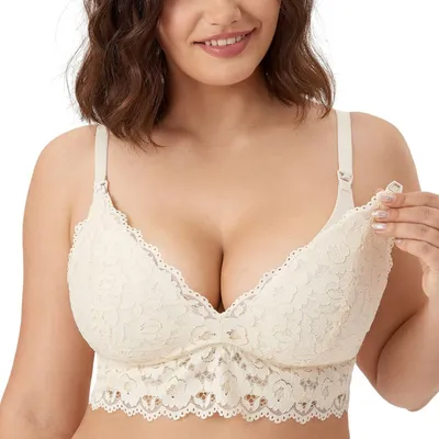 Produktbild von Damen Still BH Spitze Gepolstert Schwangerschafts BHS Ohne Bügel