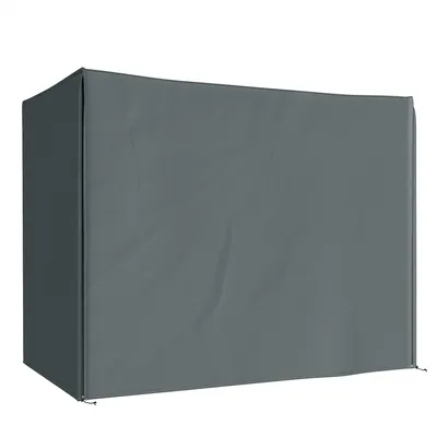Image de Housse de protection pour hamac de jardin, tissu Oxford polyester 420D avec revêtement PU, housse imperméable pour hamac "Hollywood" 3 places, couleur gris | Cordon de serrage | Protection UV | 220x125x172 cm