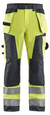 Produktbild von BLAKLÄDER® unisex Warnschutzhose 1568 gelb, schwarz Größe 54