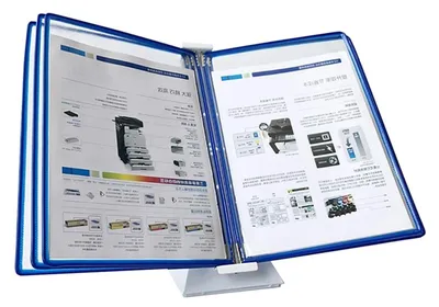 Produktbild von Platzsparender Mappenhalter zur Wandmontage für A4-Papier mit 5 Fächern