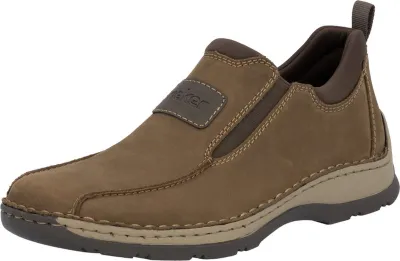 Produktbild von Rieker Herren Slipper rutschfest extra weit  mit Gummizug 05363, Größe:41 EU, Farbe:Schwarz