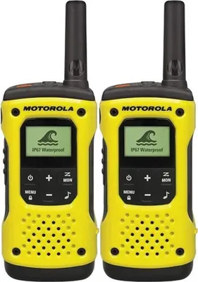 Immagine prodotto di Motorola TLKR T92 H2O - 2x Walkie Talkie - Portata radio fino a 10 km - 8 canali - Display LC (TLKRT92)