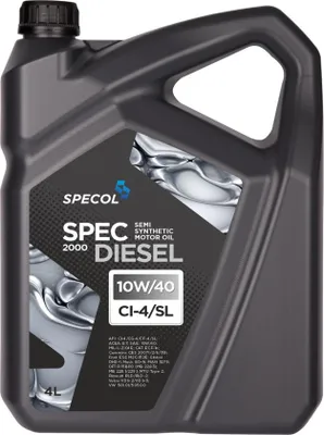 Produktbild von SPECOL Spec Diesel 2000 für 10W-40 4 Liter Motoröl Motorenöl Teilsynthetisch 501 01 505 00 228.1 229.1 CUMMINS CES 20078 Mack EO-N MAN M 3275 RLD Öl