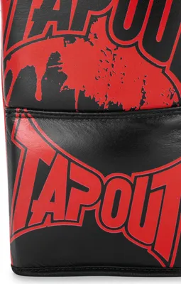 Produktbild von Boxhandschuhe aus Leder (1 Paar) ANGELUS Black/Red 10 oz L Tapout