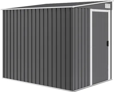 Produktbild von Lagerschuppen für den Außenbereich, 2,1 x 1,5 m, verzinkter Stahl, belüftet