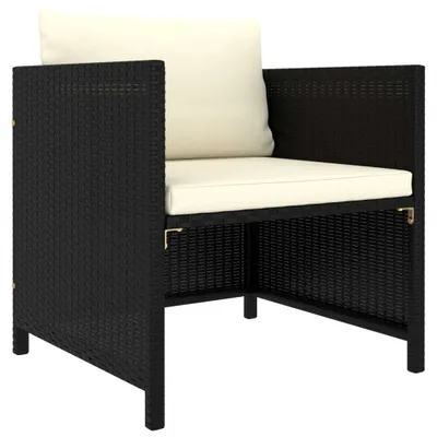 Zdjęcie produktu dla VidaXL 313510, Czarny, Rotang, Stal, Dorośli i dzieci, 57 cm