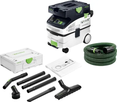 Produktbild von Festool CTL MIDI I CLEANTEC Absaugmobil 1200 Watt 15 l Staubklasse L ( 578309 ) + 7 tlg. Standard Reinigungsset ( 577257 )