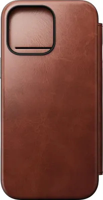 Image de Nomad Modern Horween cuir folio iPhone 16 Pro Max – Étui portefeuille élégant et fonctionnel – Compatibilité MagSafe et recharge sans fil – Cuir Horween premium des États-Unis