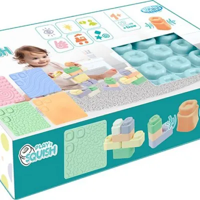 Imagen del producto de MOCHTOYS: Juguete sensorial Play&Squish, con 24 cubos