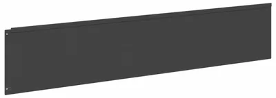 Image de Bordure de jardin, 10 pièces, 100 x 22 cm, acier, noir