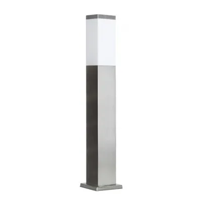 Immagine prodotto di Palo da giardino quadrato 65 cm 1xE27 argento IP44 SU-MA Inox SS802-650