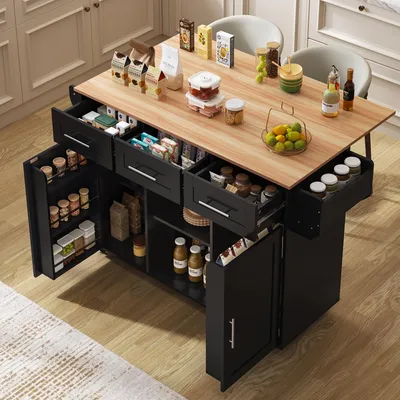 Obrázok produktu pre Pracovný vozík s výklopnou pracovnou doskou, rozmer 139x46x91,5 cm, farba: čierna a prírodná