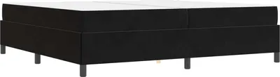Produktbild von vidaXL Bettrahmen Schwarz 200 x 200 cm Stoff