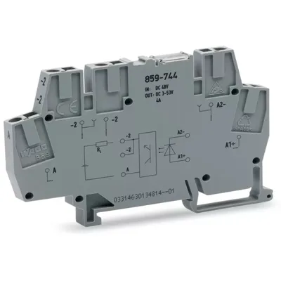 Obrázok produktu pre Wago 859-744, Šedá, IP20, 12 V, -40 - 70 °C