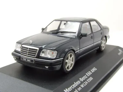 Produktbild von Solido 421437370 Mercedes E60 AMG W124 1994 schwarz metallic 1:43