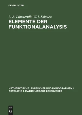 Produktbild von Elemente der Funktionalanalysis