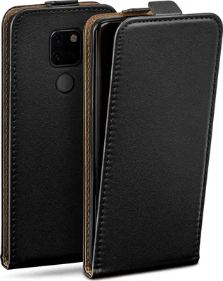 Produktbild von moex® Flip Case kompatibel mit Huawei Mate 20 - Hülle mit 360 Grad Schutz, Schwarz