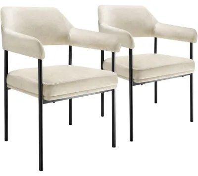 Produktbild von tectake® Armlehnstuhl Doé gepolstert 58 x 62 x 85 cm