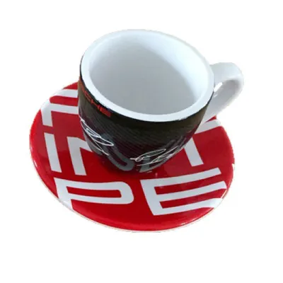 Produktbild von Porsche Espressotasse WAP0504200F 919 Hybrid - schwarze Espressotasse mit Untertasse, aus hochwertigem Porzellan, Sammeltasse, Tasse, Espresso