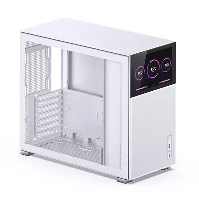 Produktbild von Jonsbo D41 MESH, Midi Tower, PC, Weiß, ATX, micro ATX, Mini-ATX, Stahl, Gaming