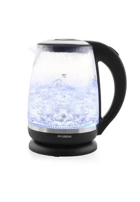 Produktbild von Hyundai Wasserkocher HYUVK745 I 2200W I 2L Fassungsvermögen I Abschaltautomatik I Überhitzungsschutz I einfache Bedienung I Innenbeleuchtung